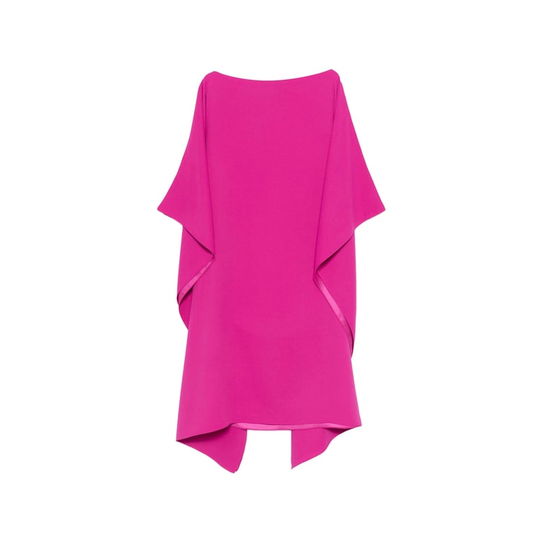 dress with cape sleeves pink by Selfnex