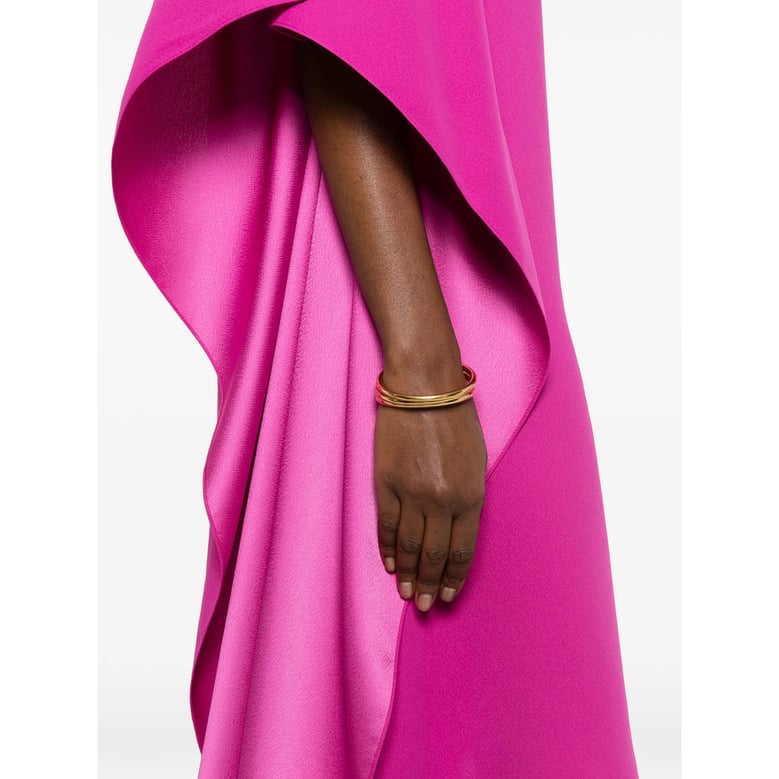 dress with cape sleeves pink by Selfnex