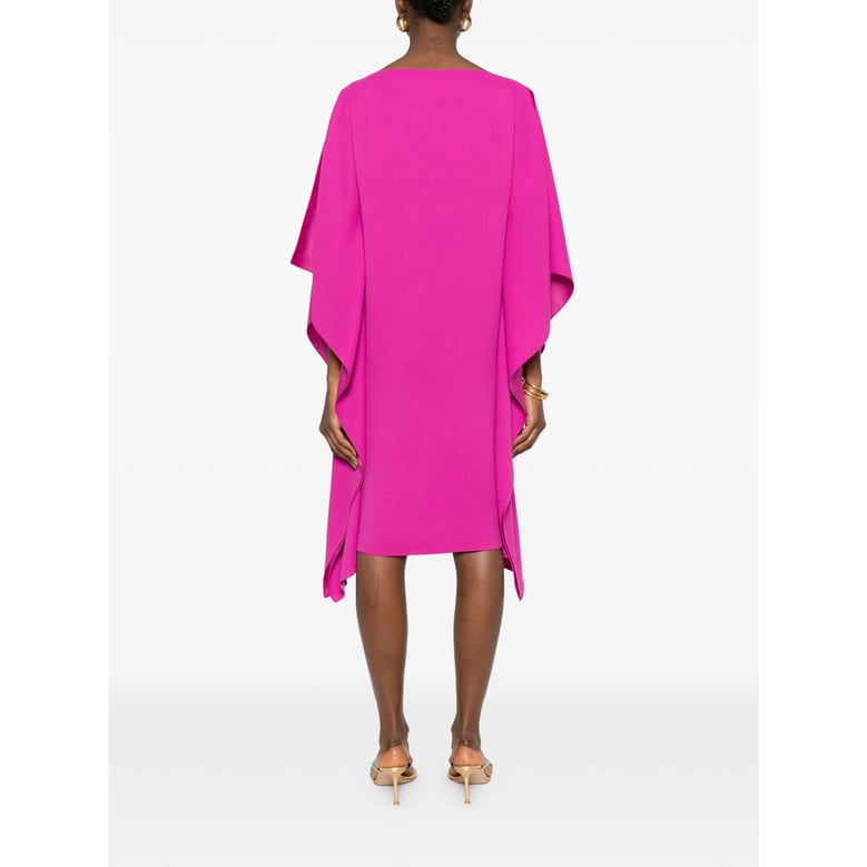 dress with cape sleeves pink by Selfnex