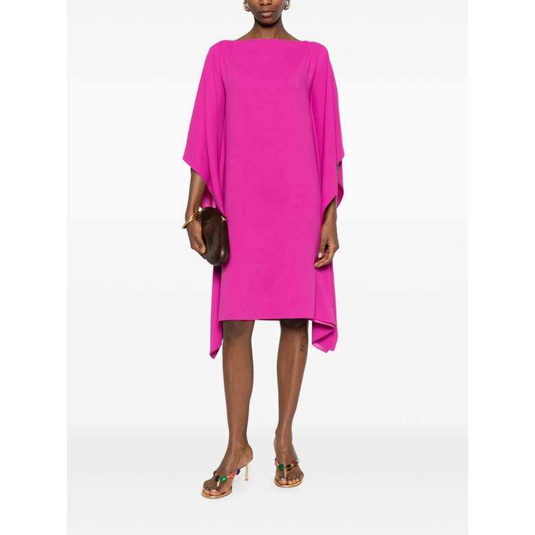 dress with cape sleeves pink by Selfnex
