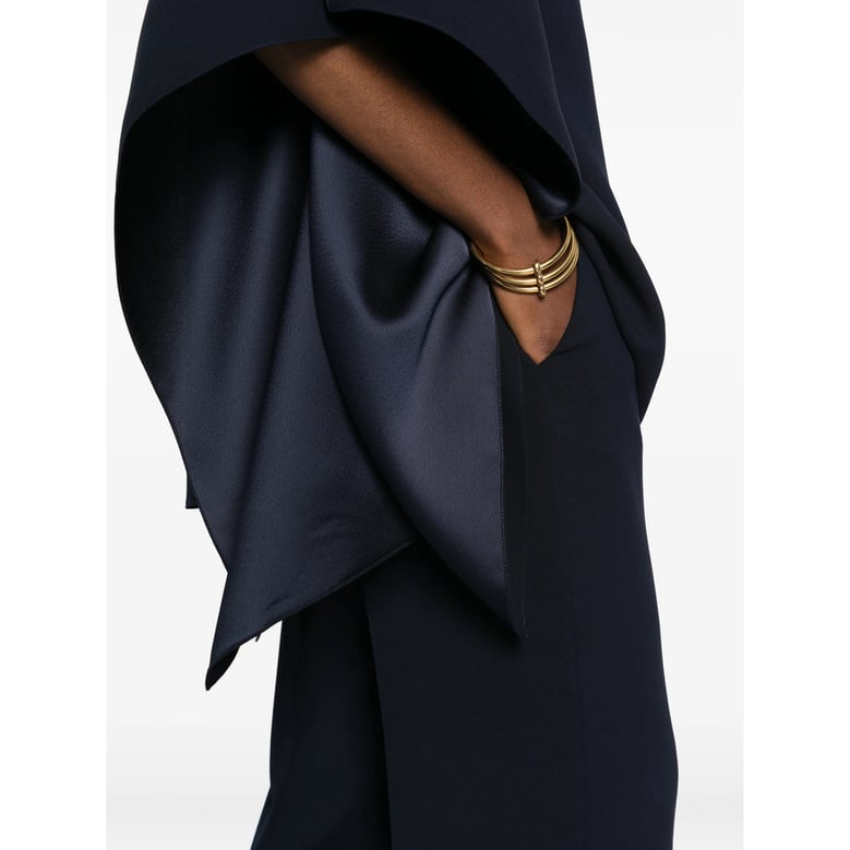 trousers blue polyester by Selfnex