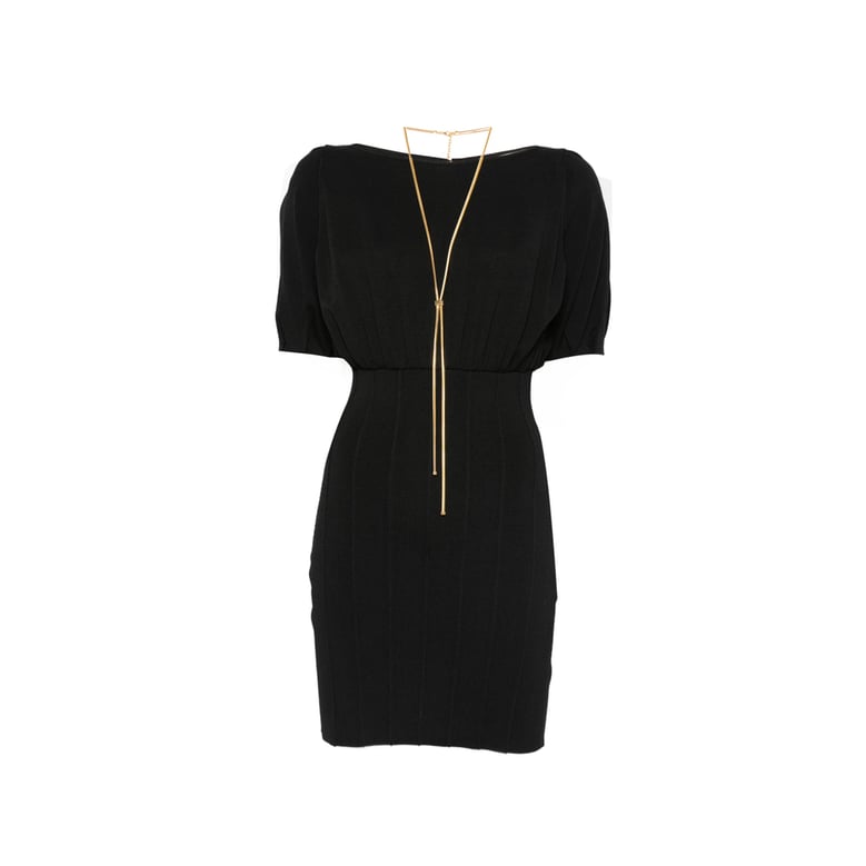 dress viscose-blend black by Selfnex