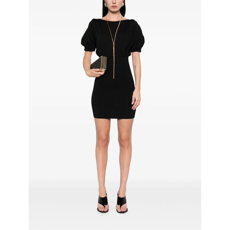dress viscose-blend black by Selfnex