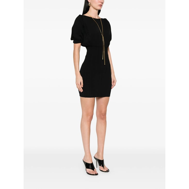 dress viscose-blend black by Selfnex