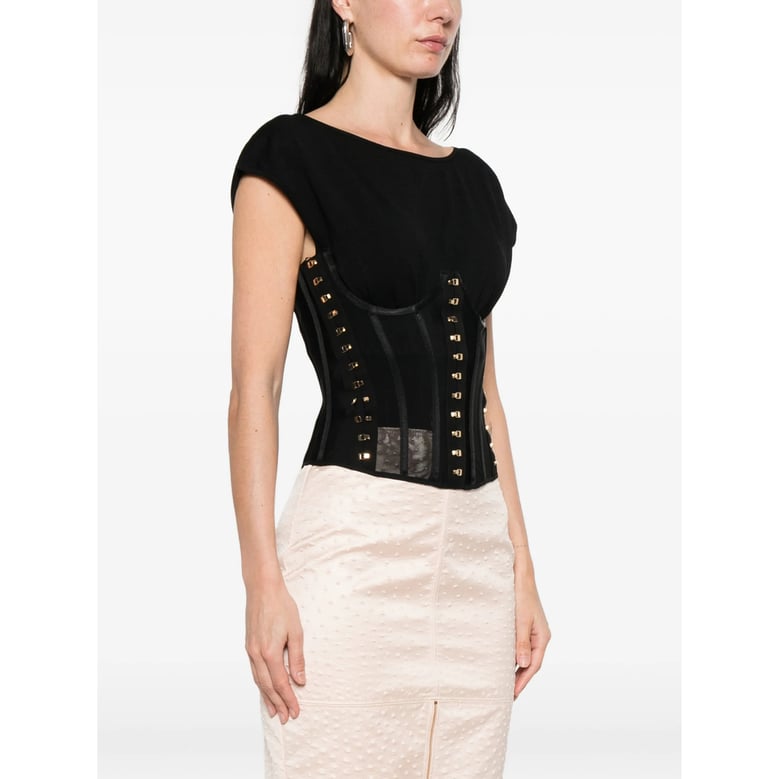 top square-neck black by Selfnex