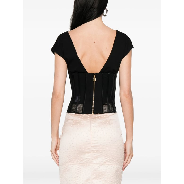 top square-neck black by Selfnex