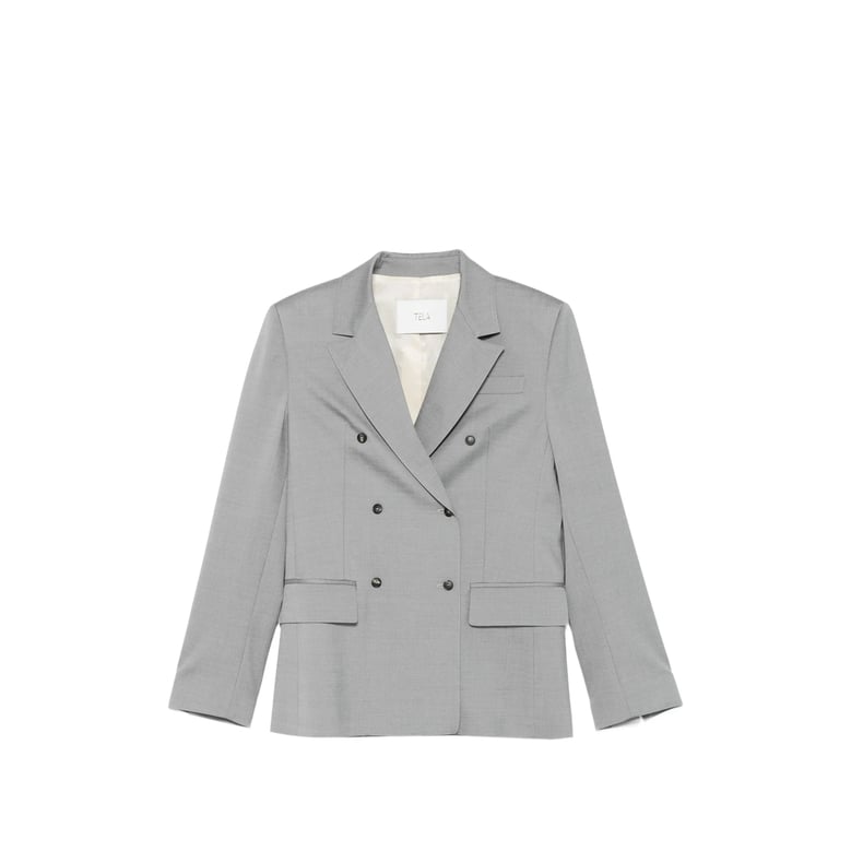 jacket double-breasted grey by Selfnex
