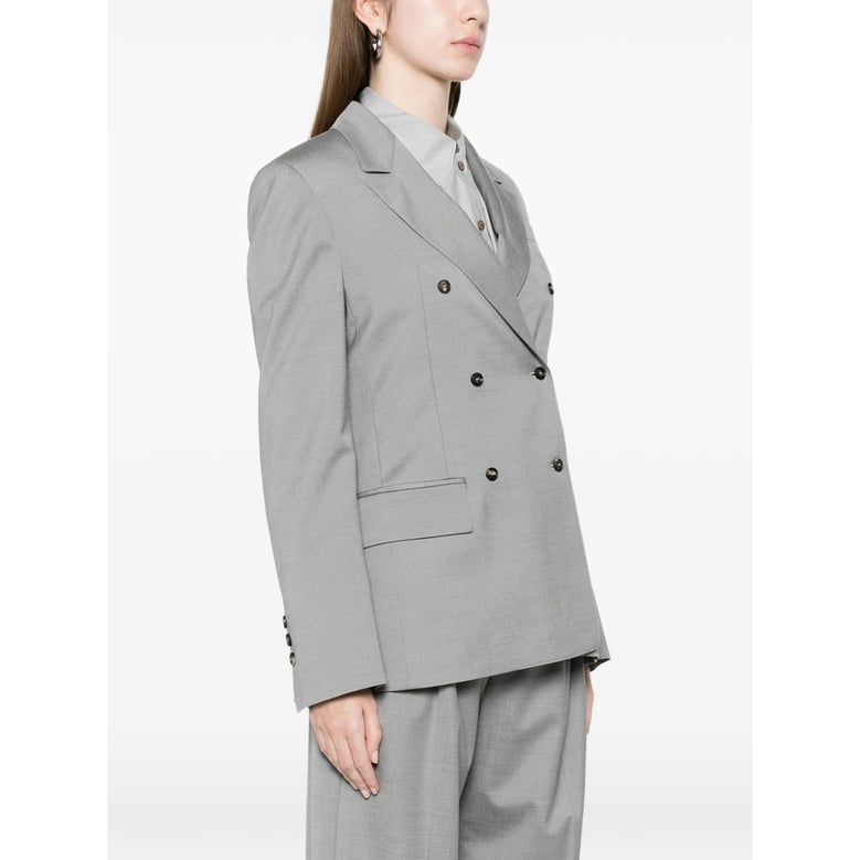 jacket double-breasted grey by Selfnex