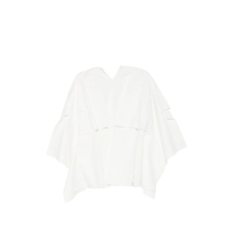 shirt cotton-linen white by Selfnex