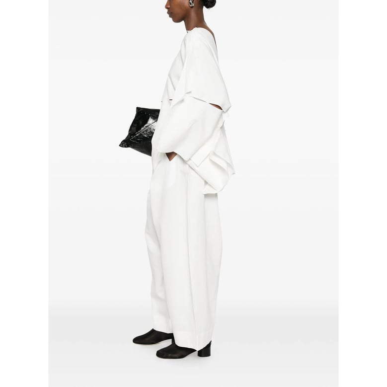 shirt cotton-linen white by Selfnex