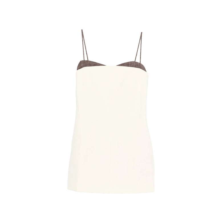 dress square neck neutrals by Selfnex