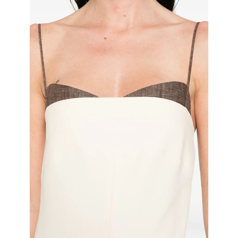 dress square neck neutrals by Selfnex