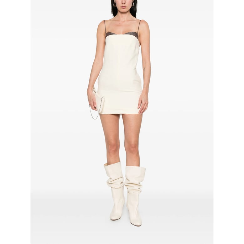 dress square neck neutrals by Selfnex
