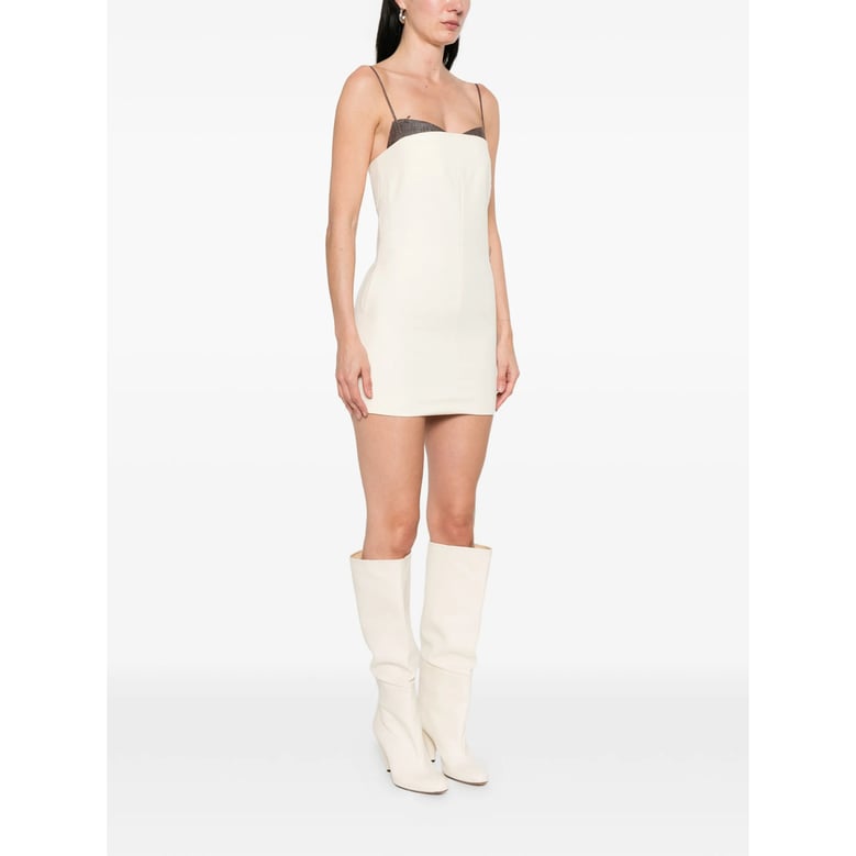 dress square neck neutrals by Selfnex