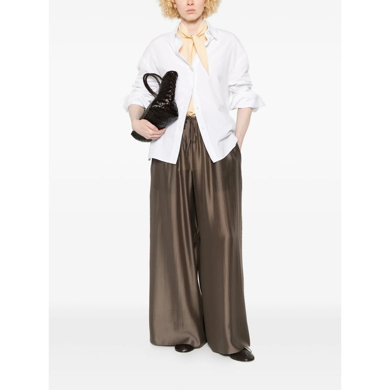 trousers wide-leg brown by Selfnex