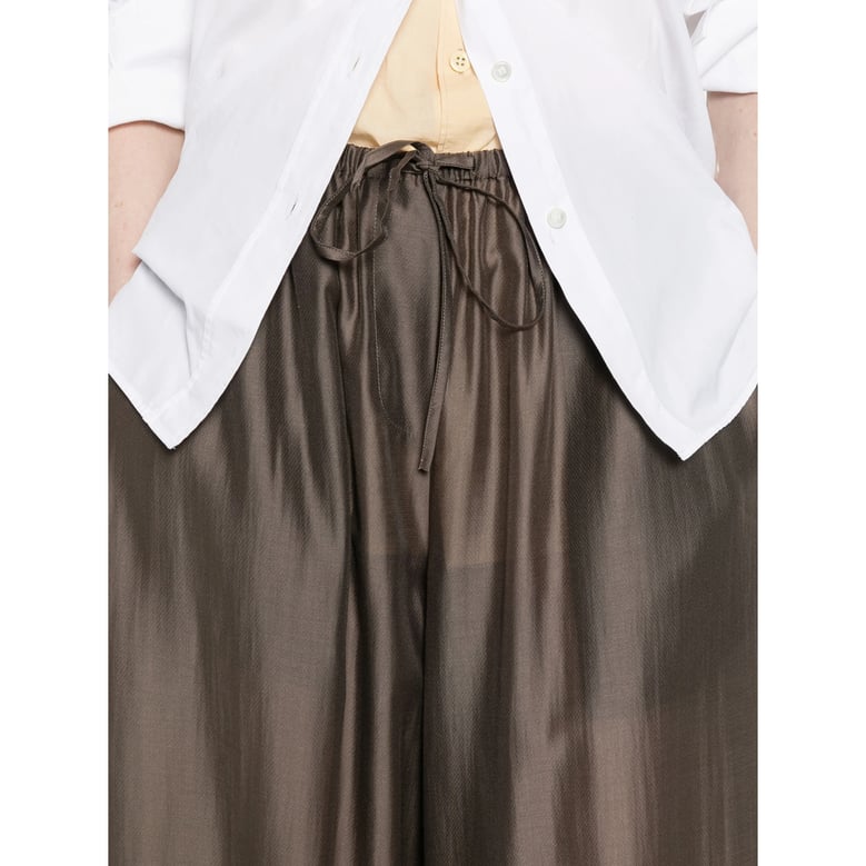 trousers wide-leg brown by Selfnex