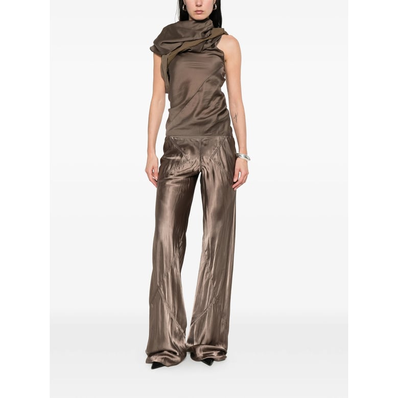 sleeveless top brown by Selfnex