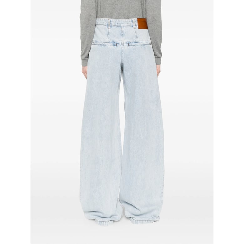 wide-leg jeans blue by Selfnex