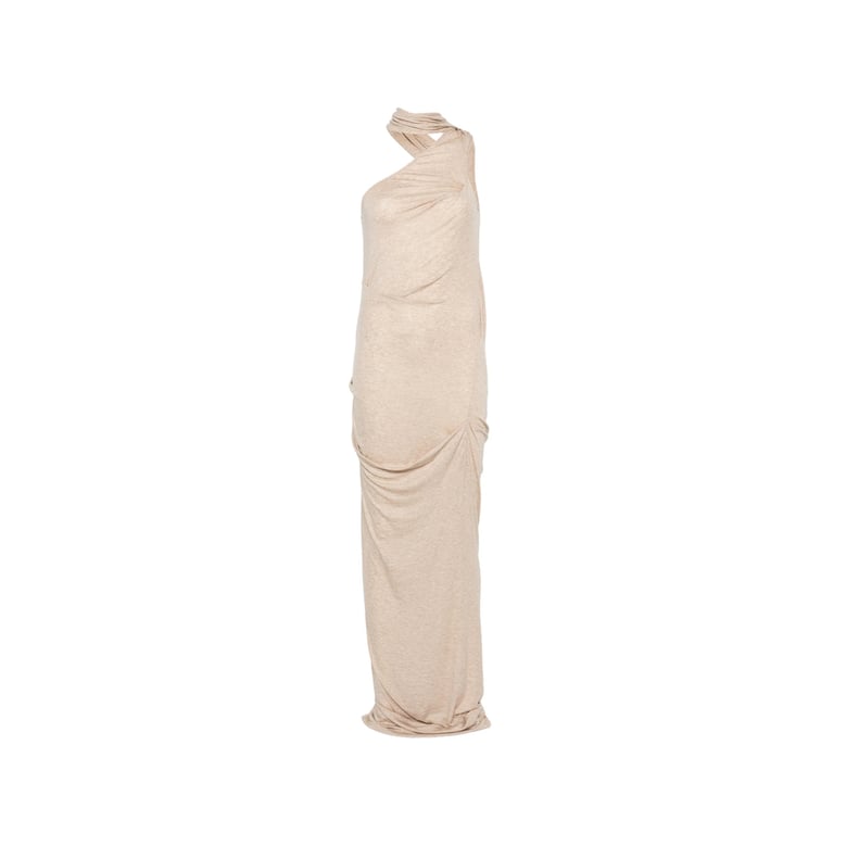 dress sleeveless draped neutrals by Selfnex