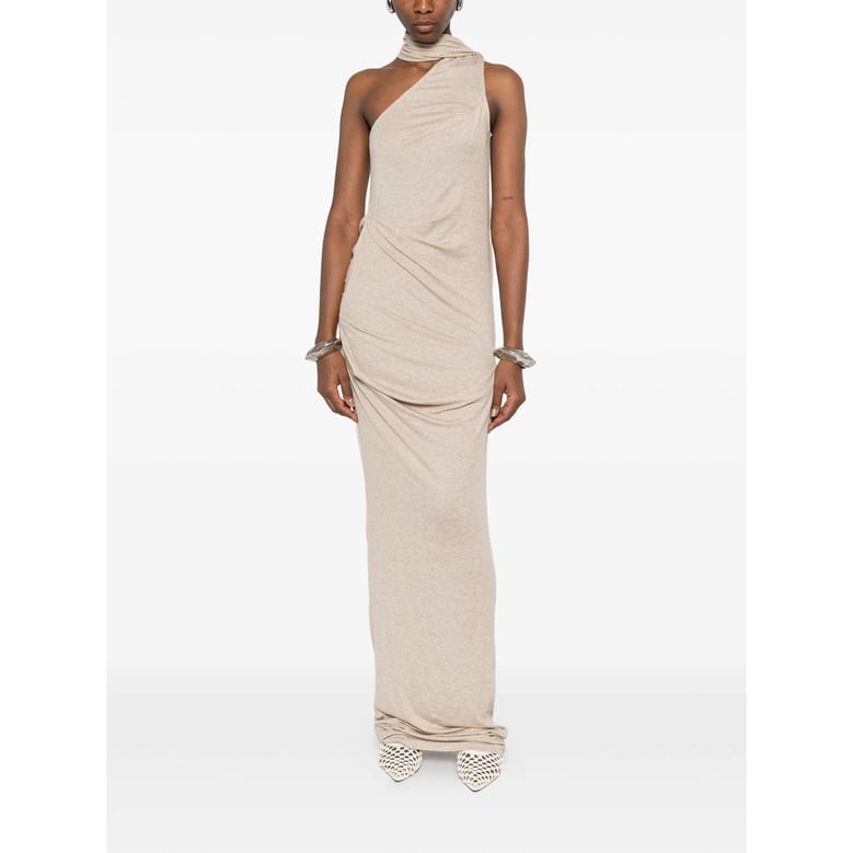 dress sleeveless draped neutrals by Selfnex