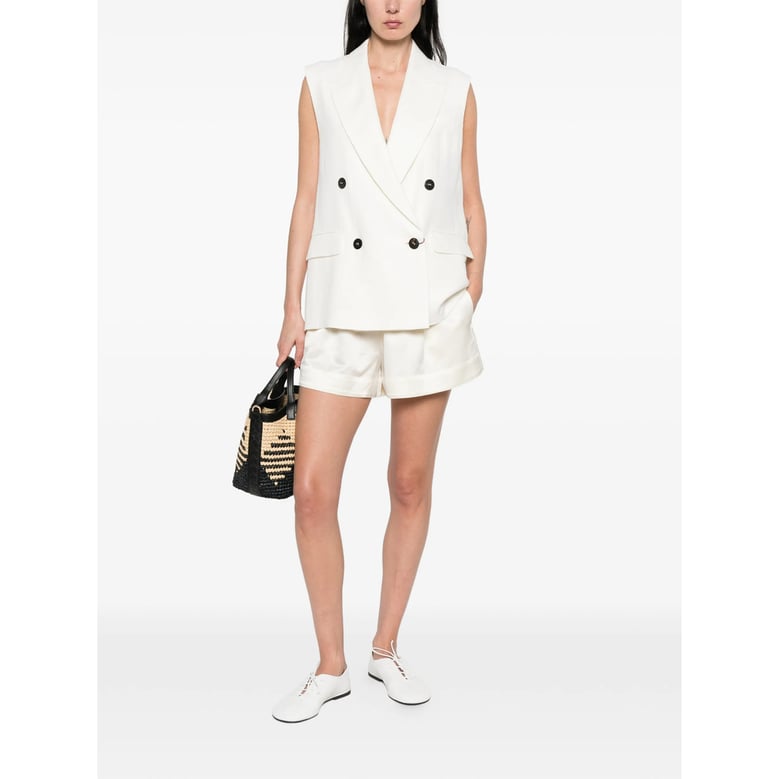 waistcoat linen white by Selfnex