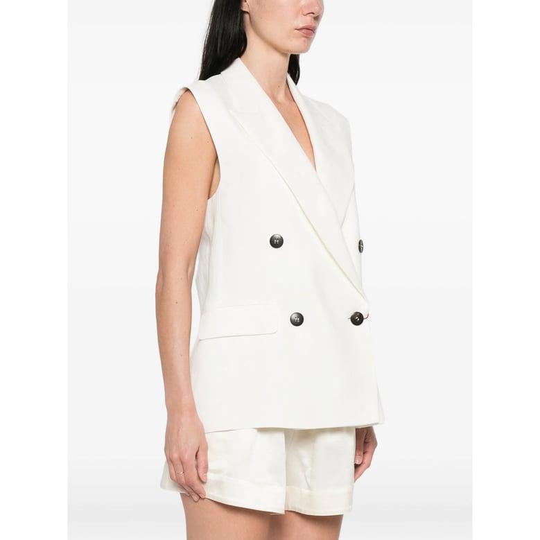 waistcoat linen white by Selfnex