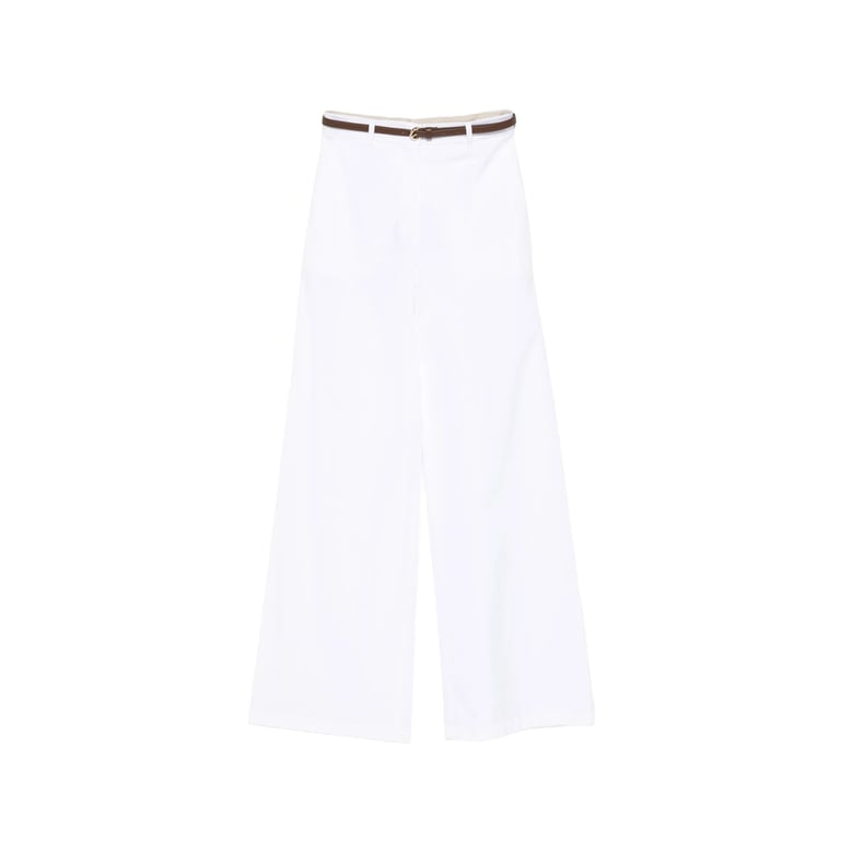 high-waisted trousers white belt by Selfnex
