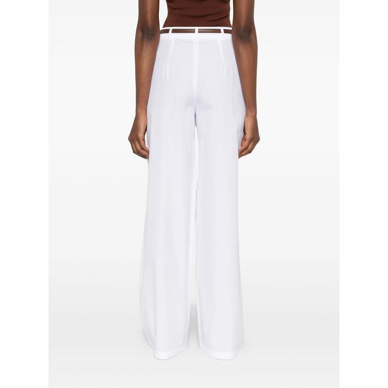 high-waisted trousers white belt by Selfnex