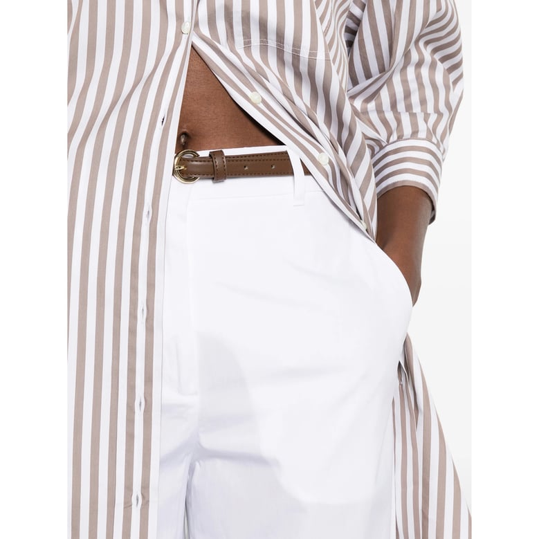 high-waisted trousers white belt by Selfnex