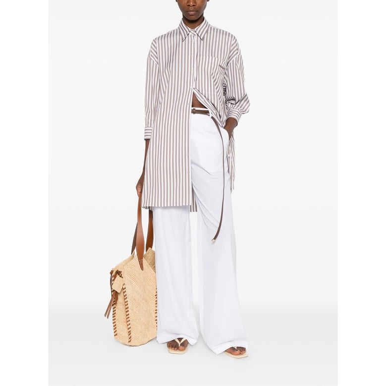 high-waisted trousers white belt by Selfnex