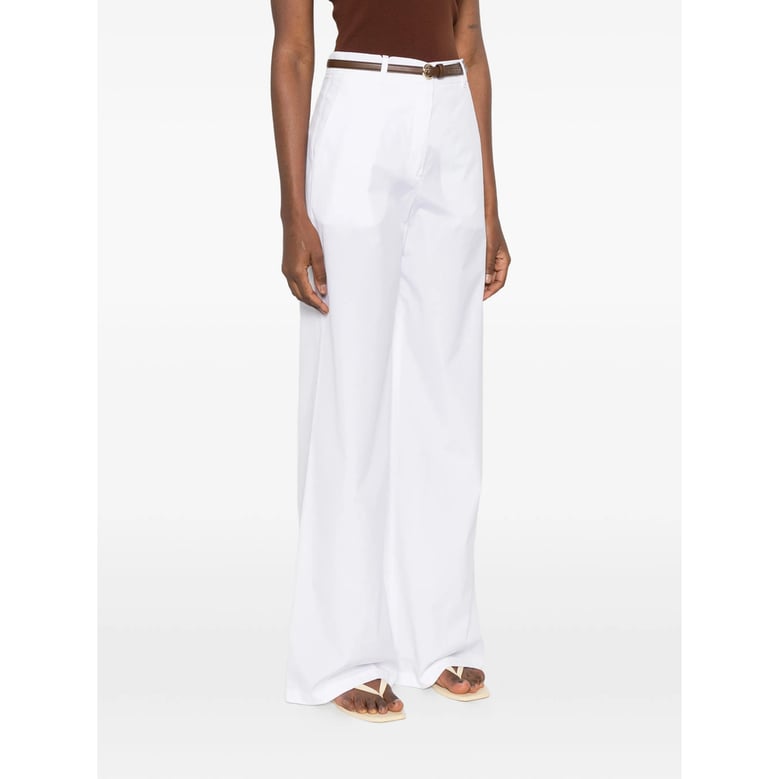 high-waisted trousers white belt by Selfnex