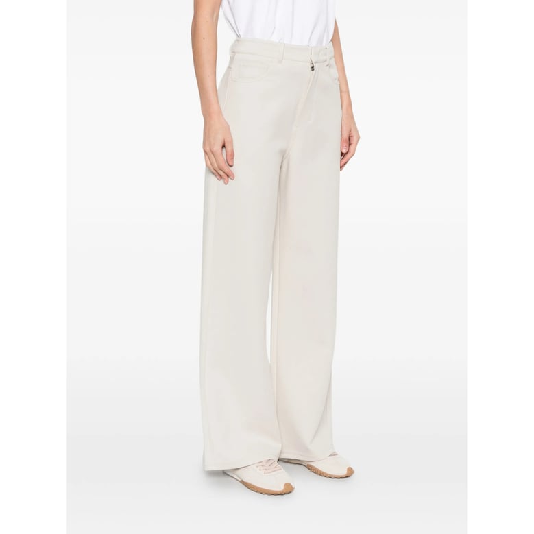 trousers in neutral cotton by Selfnex