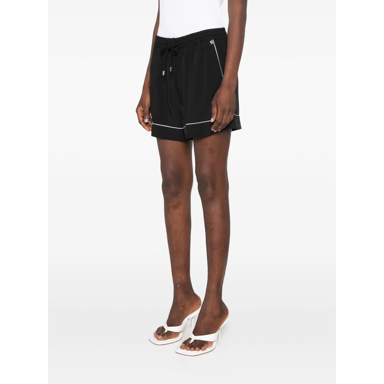 tailored viscose shorts black by Selfnex