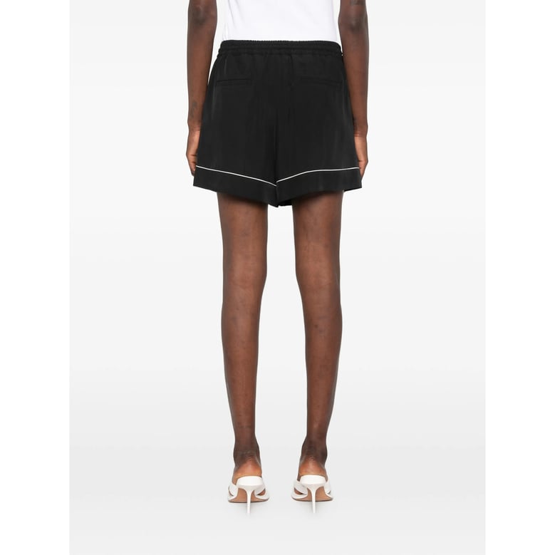 tailored viscose shorts black by Selfnex