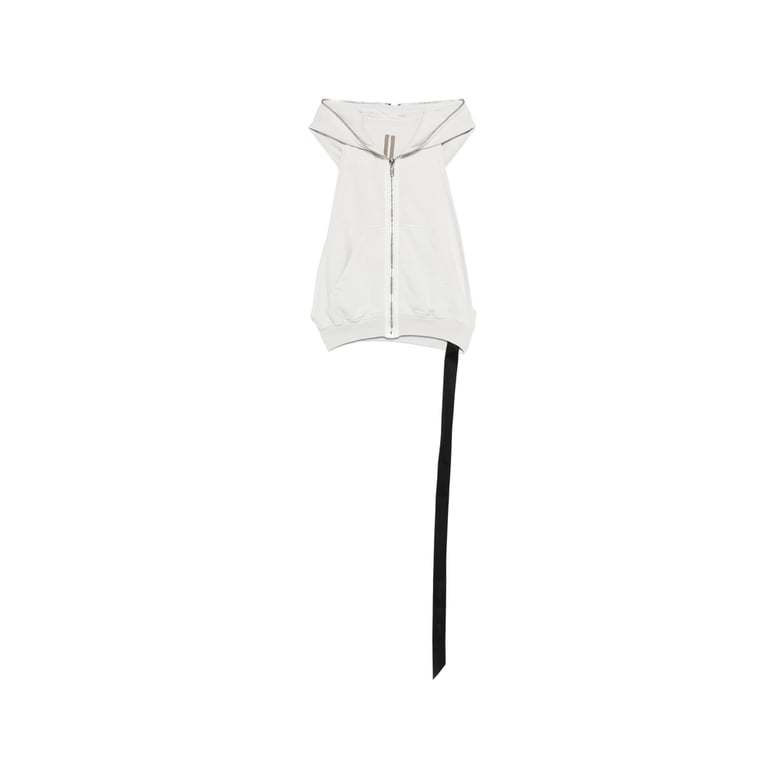 sleeveless hooded top neutrals by Selfnex
