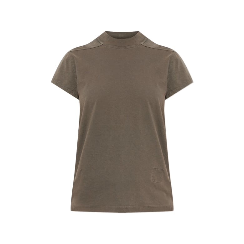 t-shirt mock neck brown by Selfnex