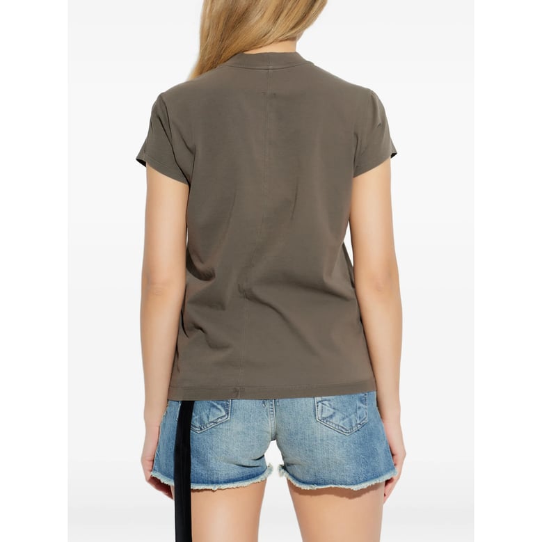 t-shirt mock neck brown by Selfnex