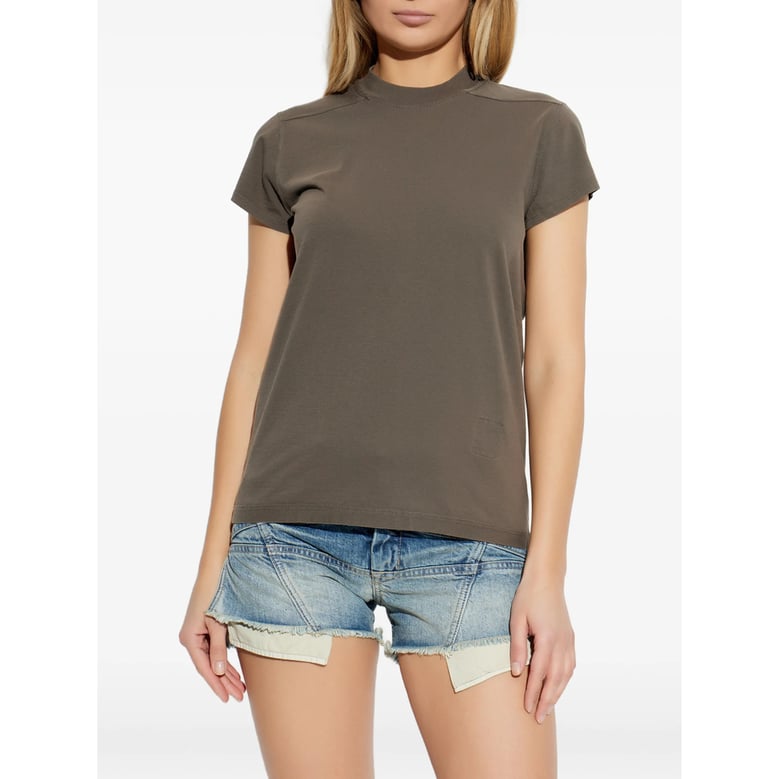 t-shirt mock neck brown by Selfnex