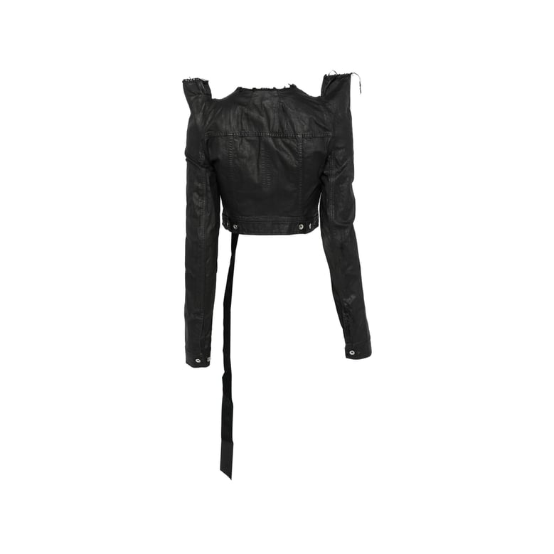 cropped outerwear with tie detail by Selfnex