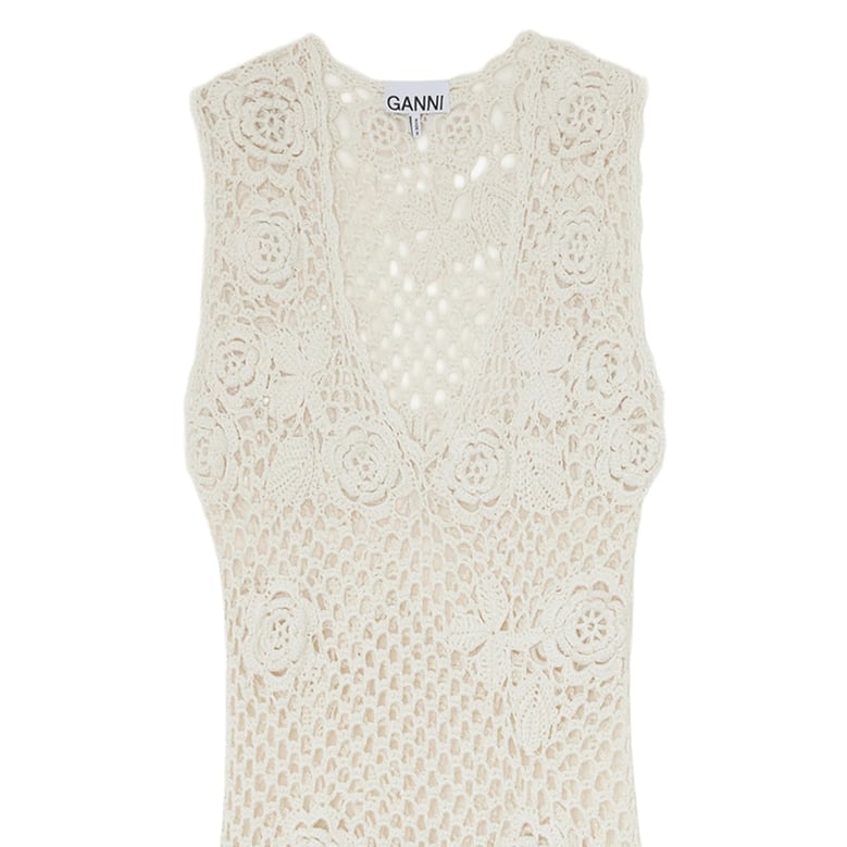 dress, cream crocheted by Selfnex