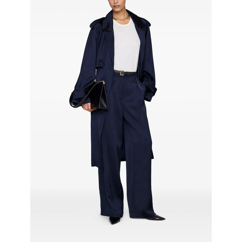 trousers blue wool-blend by Selfnex