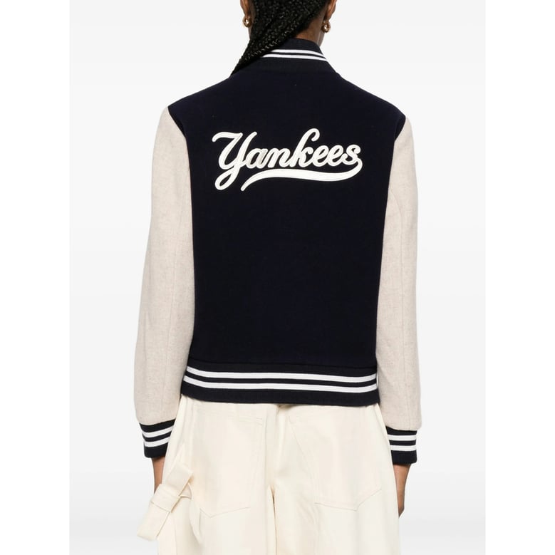 bomber jacket blue/neutrals by Selfnex