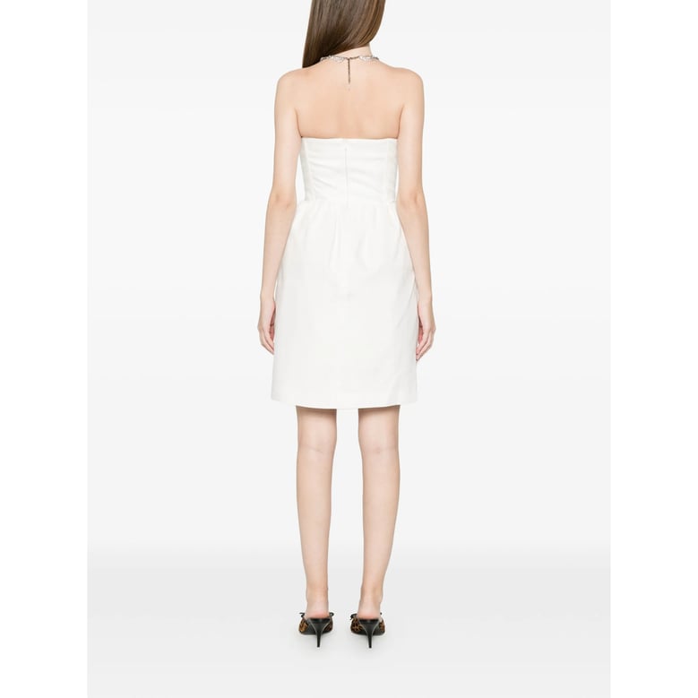 dress white/green linen by Selfnex