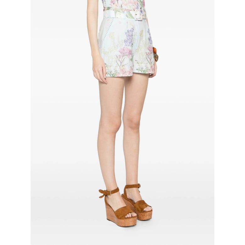 shorts blue floral print by Selfnex