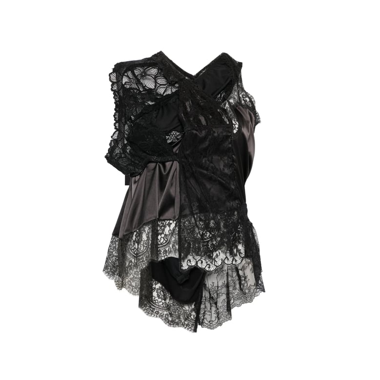 shirt in black lace by Selfnex