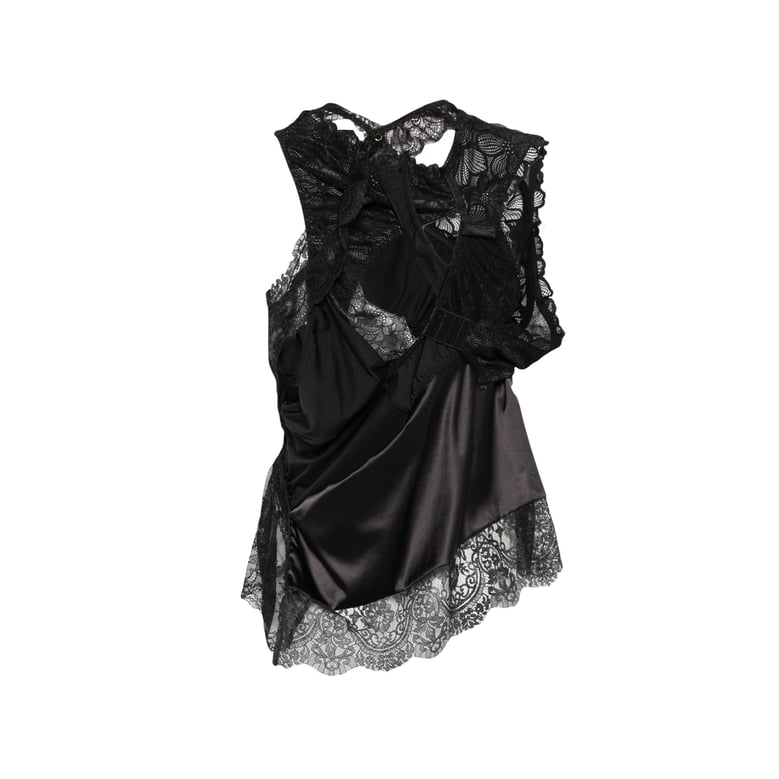 shirt in black lace by Selfnex