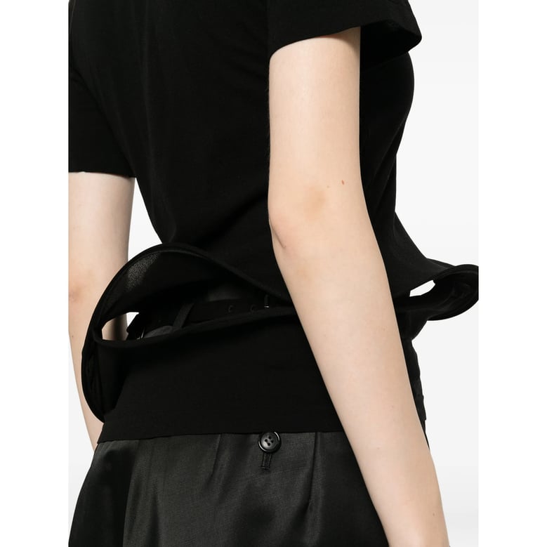 t-shirt black nylon by Selfnex