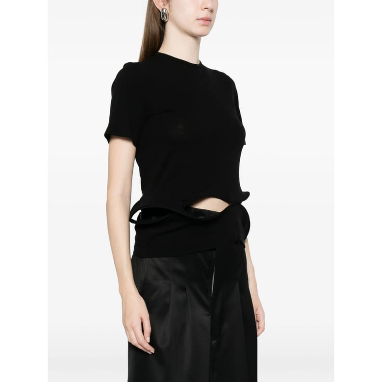 t-shirt black nylon by Selfnex