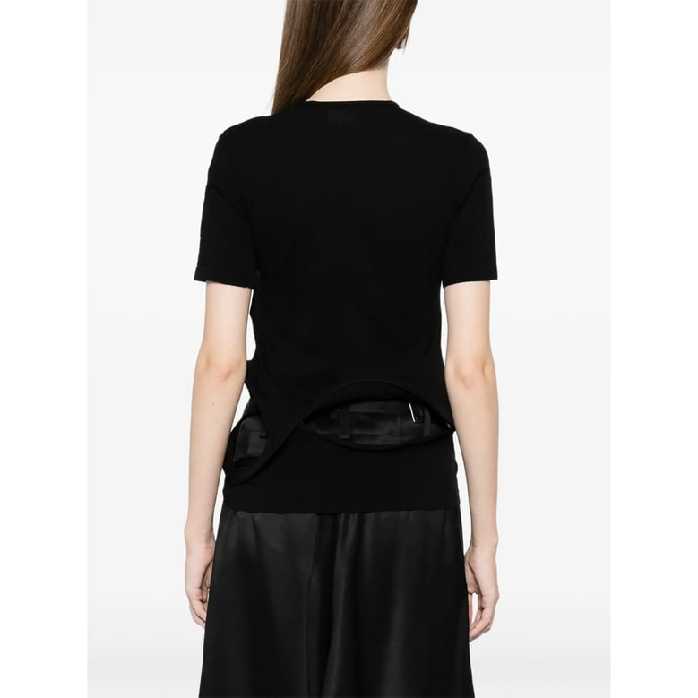 t-shirt black nylon by Selfnex