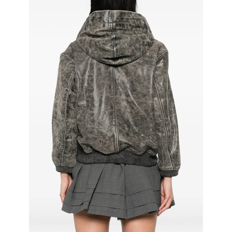 hooded zip sweatshirt grey by Selfnex